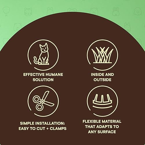 Miniatura 10 de Homarden Garden - Tapetes para que el gato no rasque o excave, con puntas de plástico