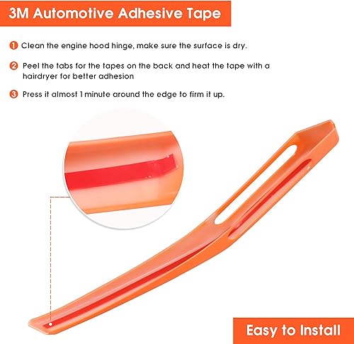 Miniatura 5 de Cubierta de visión de sendero para capó del motor, cubierta de bisagra, manijas de liberación lateral, accesorios exteriores para Ford Bronco,