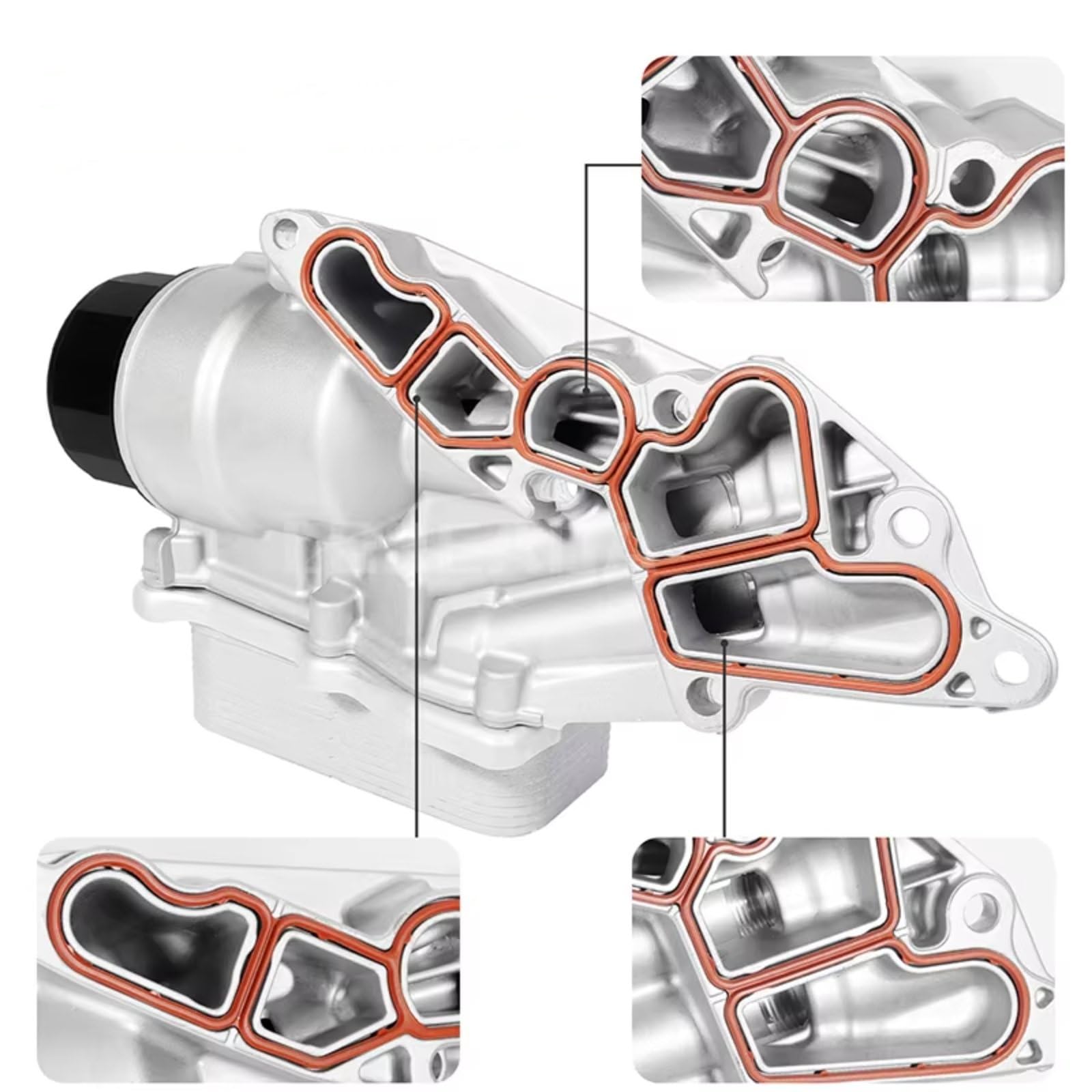 Termostato Auto Compatibile Con Benz Per Slk350 Per Decappottabile 2005 2006 2007 2008 2009 2010 2011 1 Pz Filtro Motore Radiatore Olio A2721800410