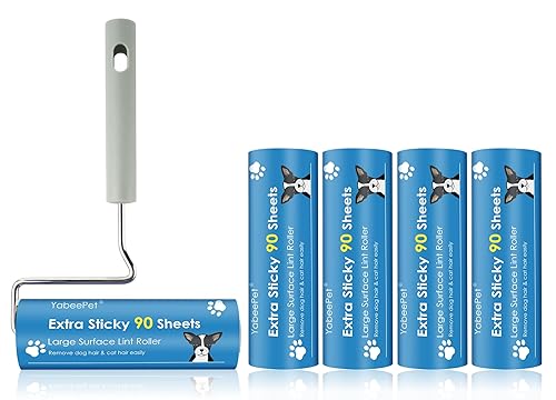 Extra Sticky Large Surface Lint Roller, 6.3'' Giant Lint Roller