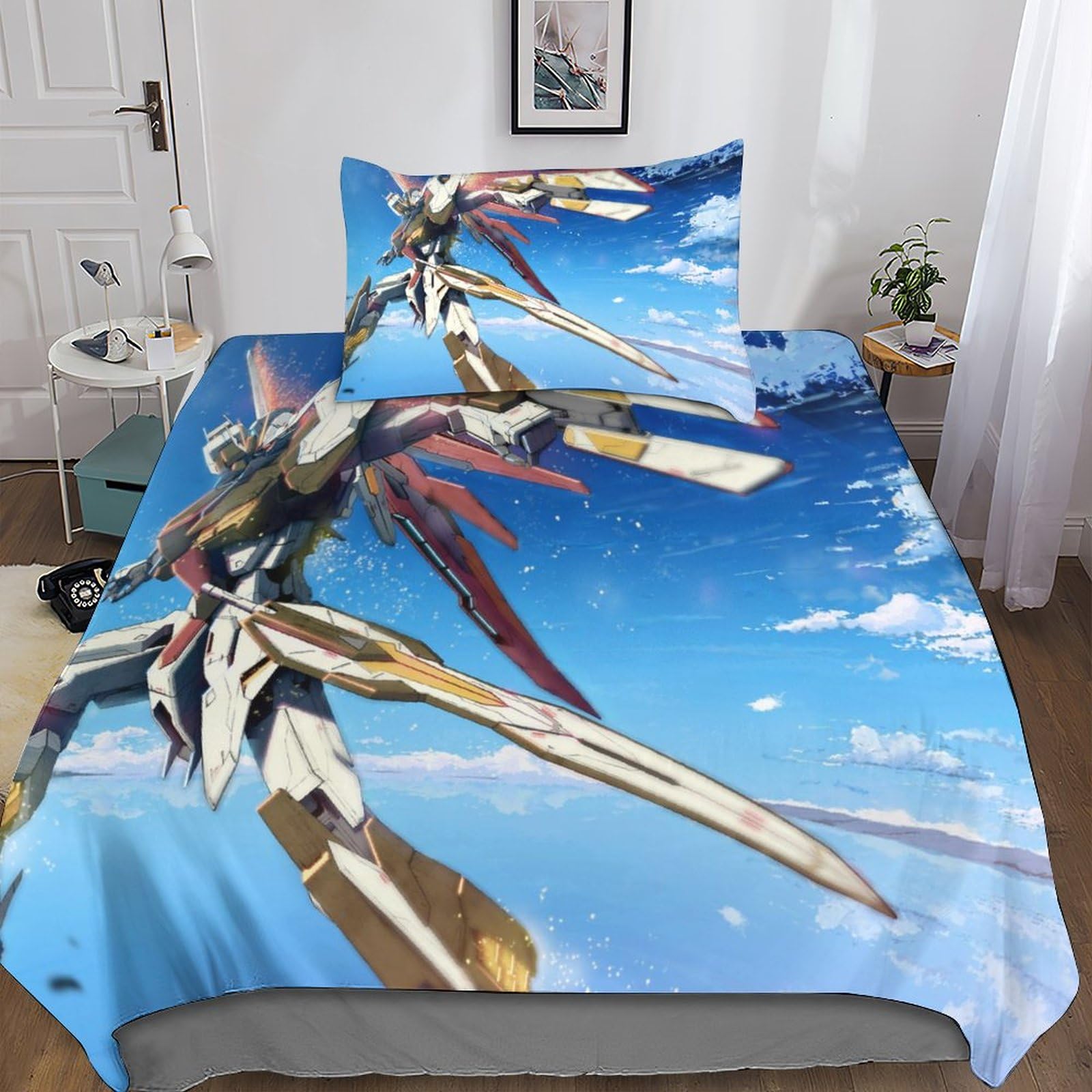 Parure Gundam housse de couette en microfibre premium de qualité supérieure