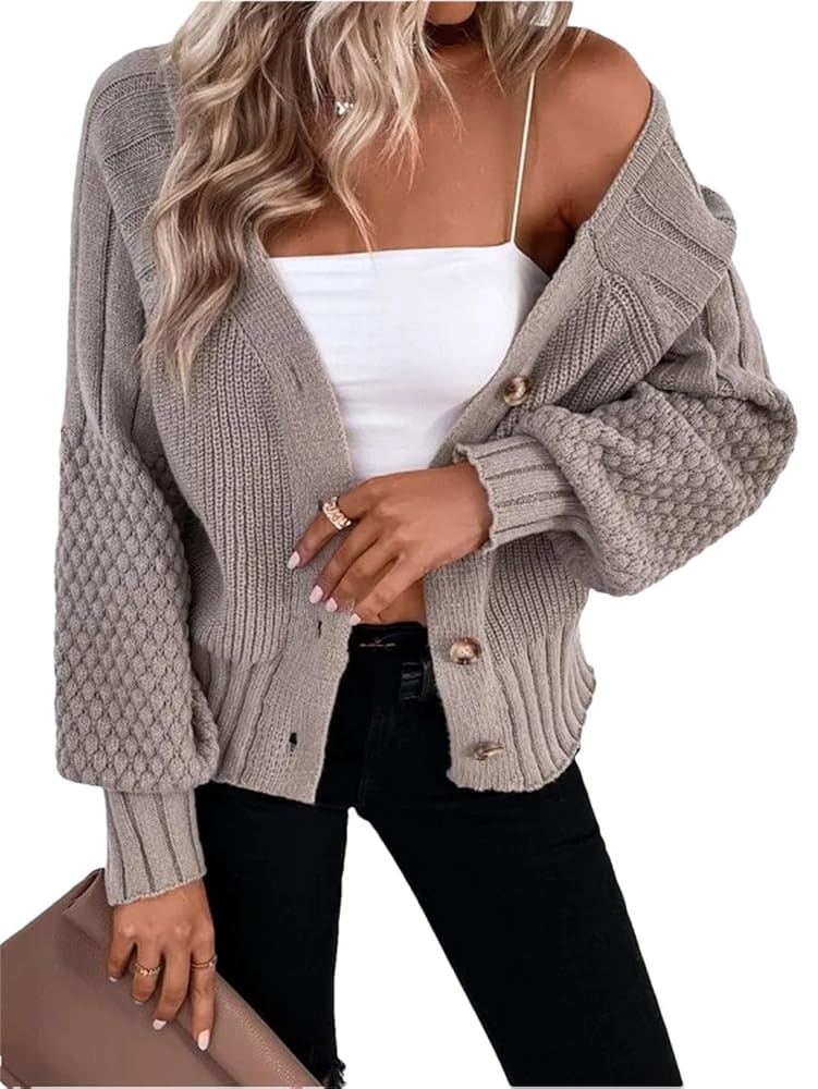 ジャケット・アウター Hug knit cardigan HUG.U ジャケット スウェット ドルマン アウター レディース
