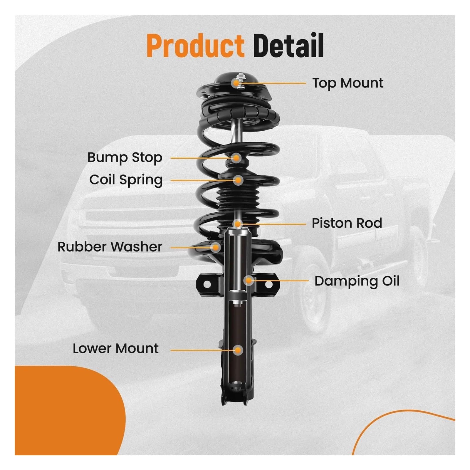 Stoßdämpfer Für 2005-2010 Für Chevrolet Für Cobalt 2006-2011 HHR Für Pontiac G5 Vordere Federbeine Mit Schraubenfedern Stossdämpfer