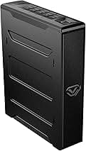 VAULTEK Slider Series Rugged Smart Handgun Safe Quick Auto-Open Sliding Door Pistol Safe with Biometric Scanner, Live Alerts, and Mounting Plate (Biometric + ViSN WiFi)