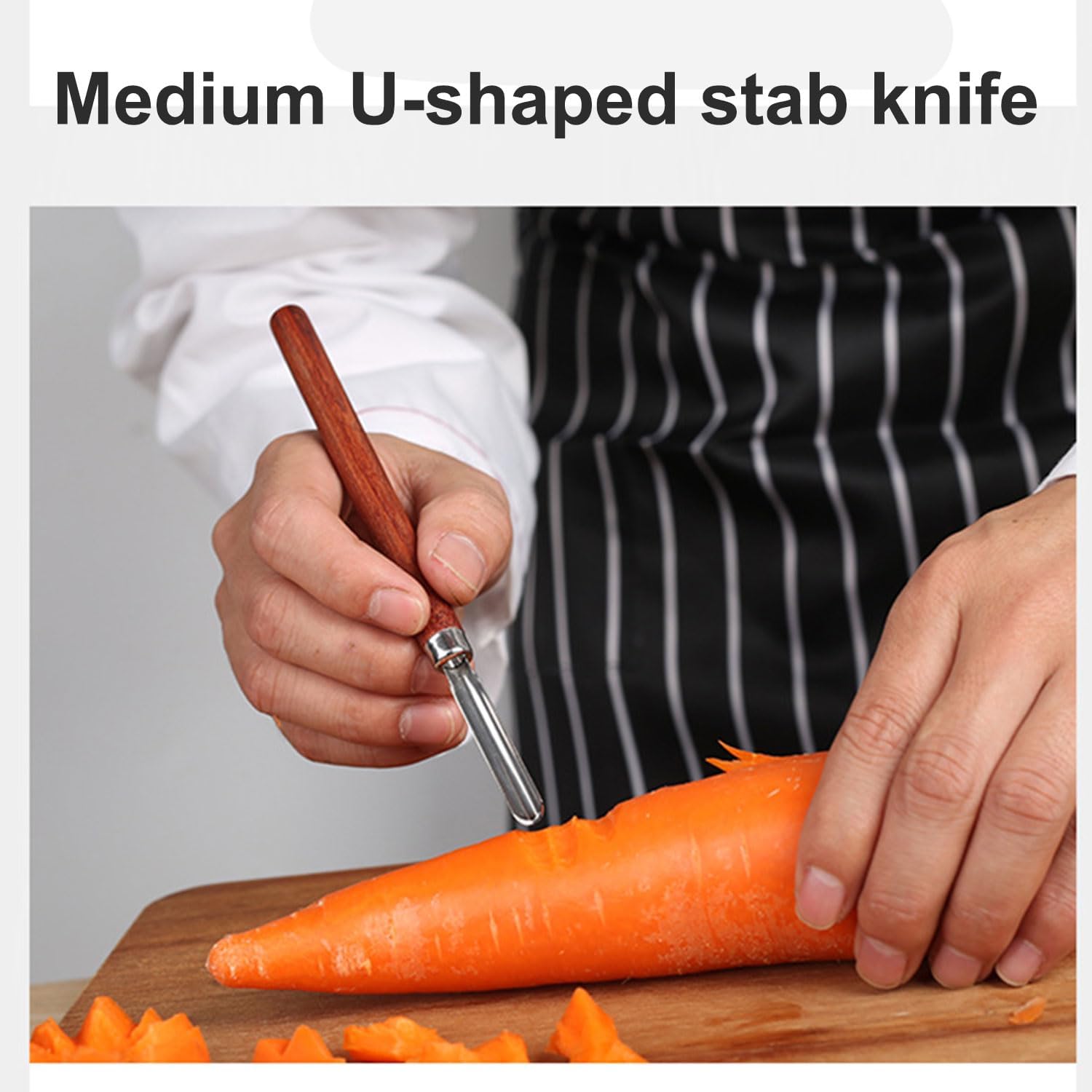 Fruit and Vegetable Carving Knife Kit, 17-piece Melon Carving Tools Set, Ergonomic Handles, Portable Case, for Culinary Arts, Sculpting, Peeling
