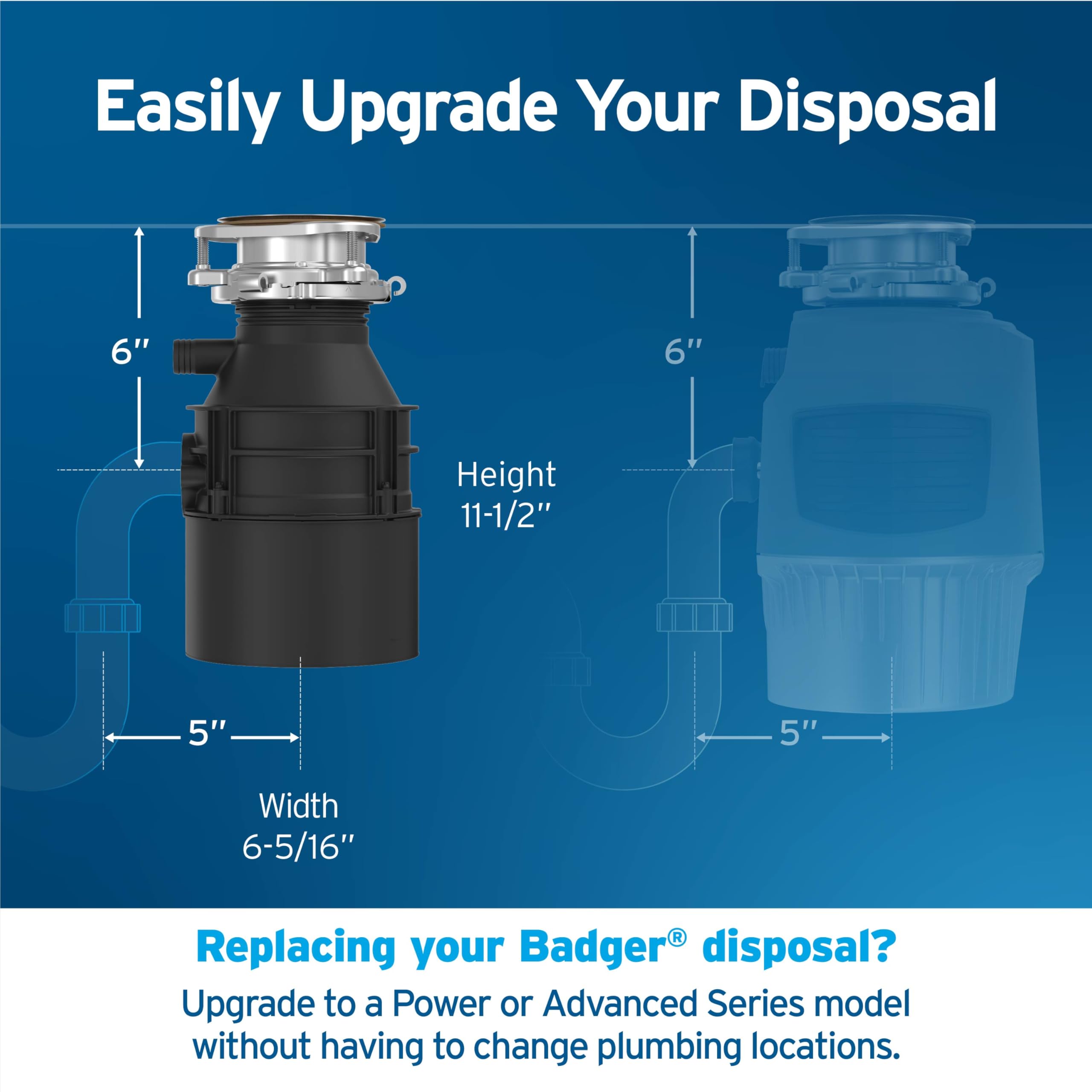 InSinkErator Badger 5 1/2 HP Household Garbage Disposer