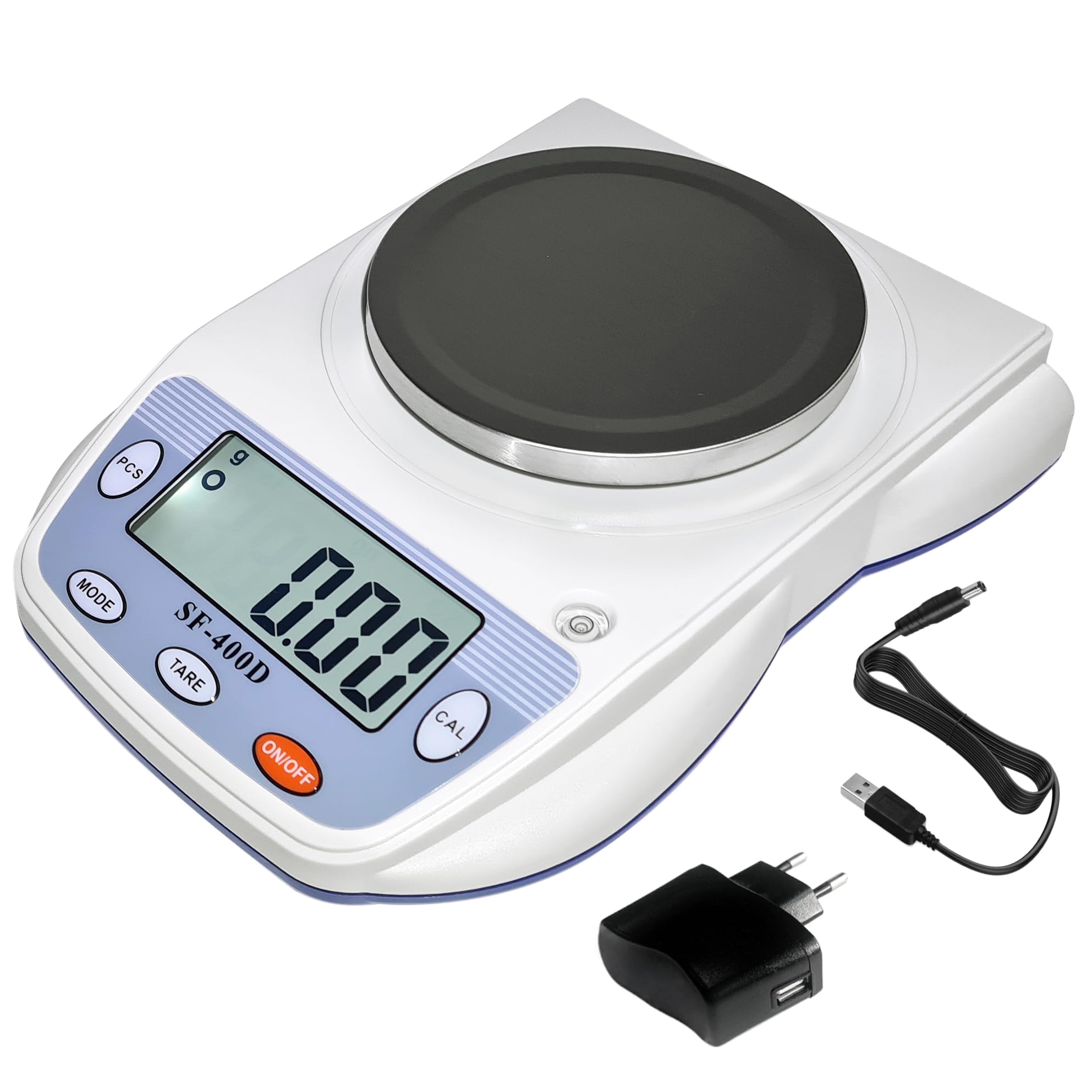Balanza de Precisión 0,01g/600g Báscula Digital para Joyería y Laboratorio
