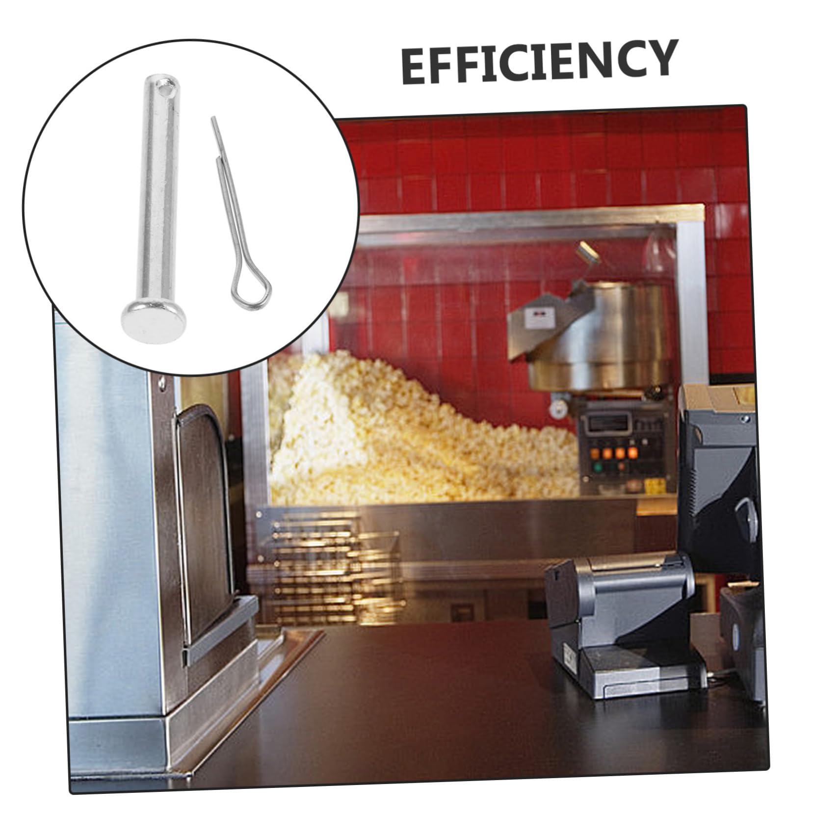 iplusmile 3stücke Popcornmaschine Verriegelungsstift Edelstahl Zubehör Für Kommerzielle Popcornmaschinen Sicherer Halt Und Einfache Installation Für Effiziente Nutzung
