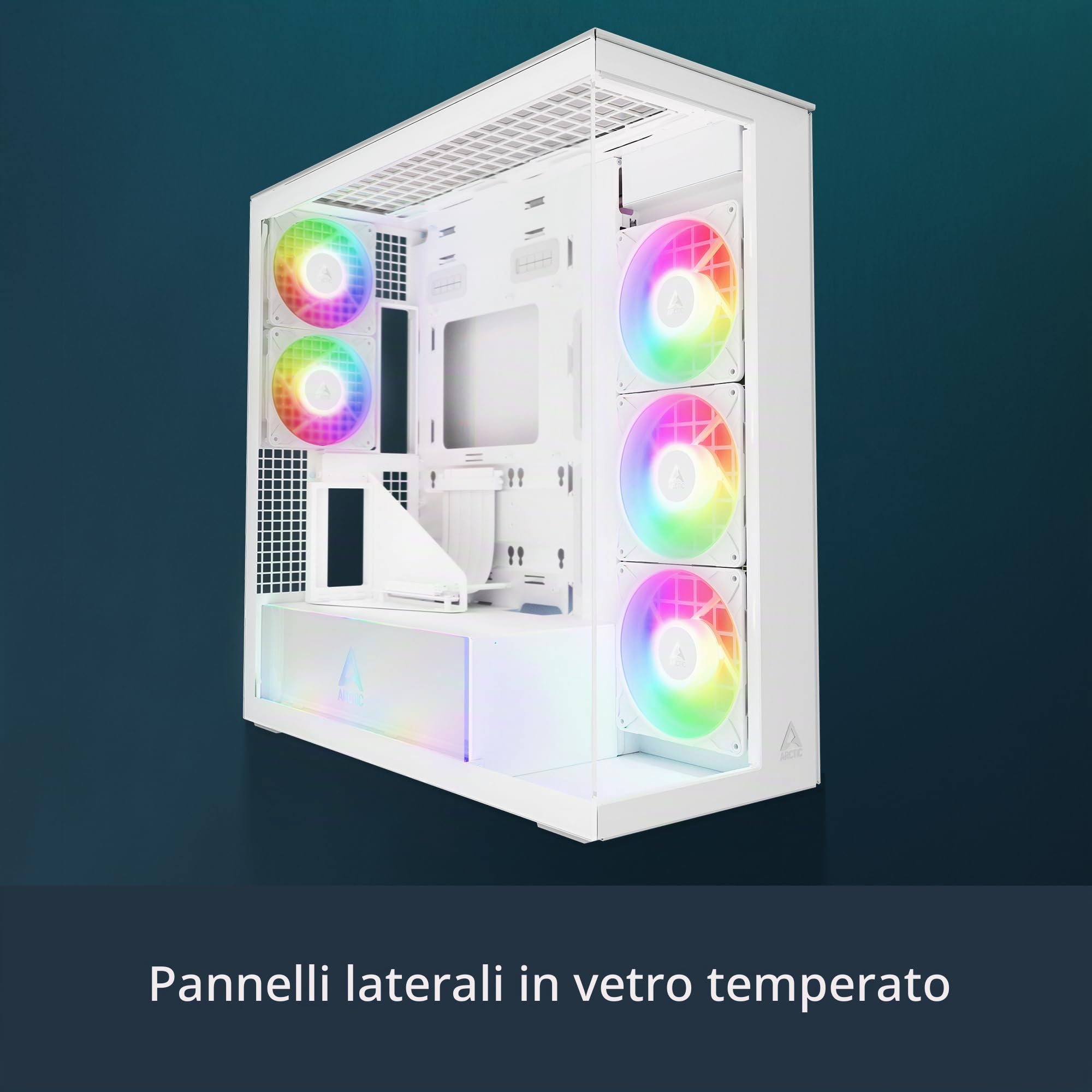ARCTIC Xtender VG (White) con Supporto Verticale per GPU - Case per PC
