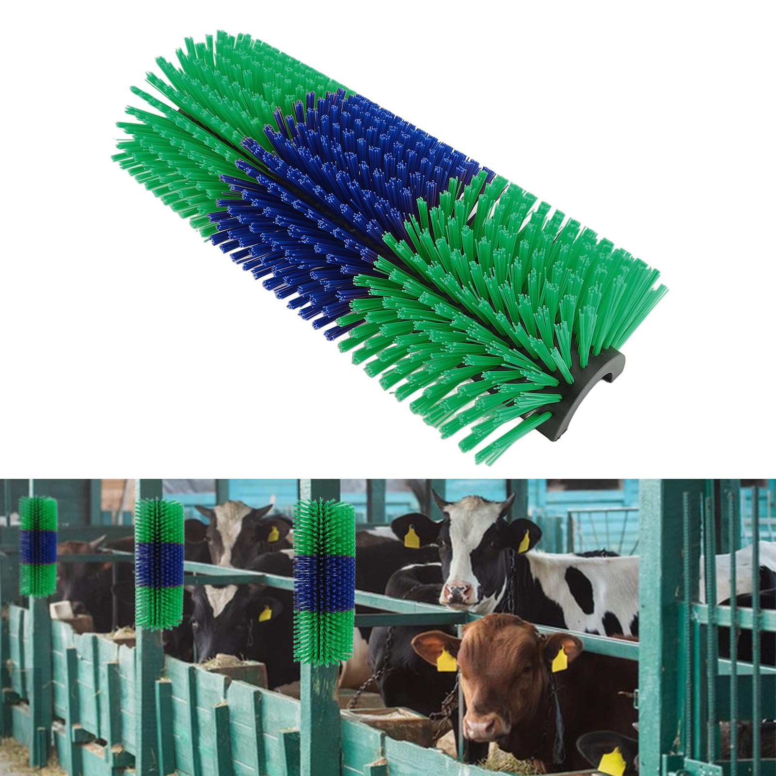 Cepillos para Rascar Ganado, Cepillo para Vacas, Rascador para Vacas, Kit de Cepillo de Masaje Completo, Cepillo para Caballos para el Cuidado, Cepillo para Cabras, Alivia la