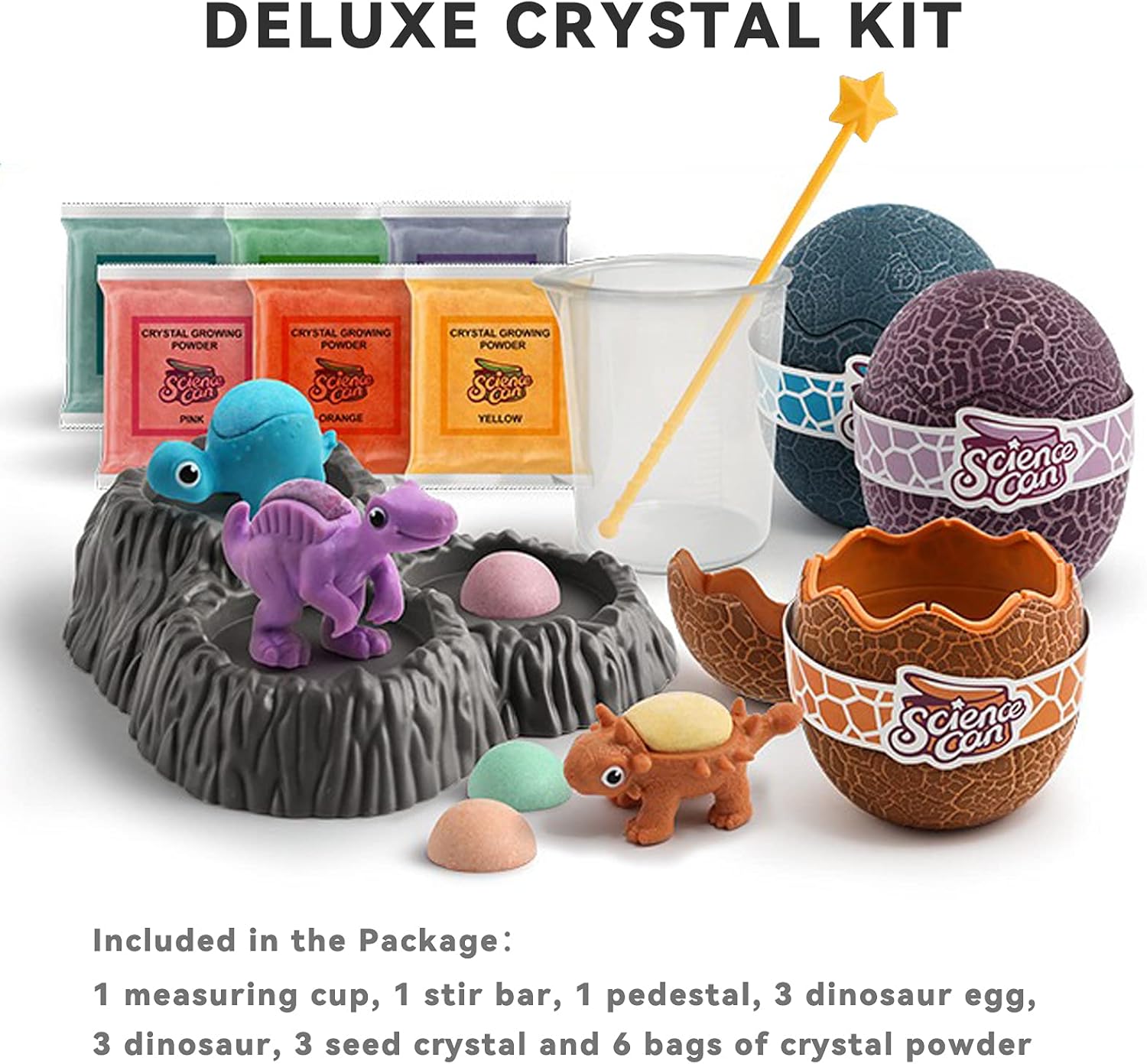 Science Can Crystal Growing Science Experiment Kit for Kids, Children DIY STEM Projects Educational Toy for 8 Year and Up Girls and Boys : Toys & Games