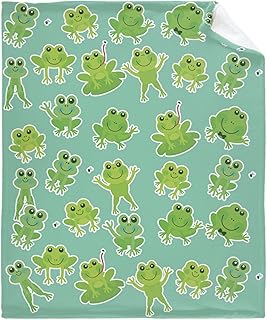 Darani Funny Frog Lovers Lightweight Super Soft Cozy Throw Blanket Warm and Lightweight Soft Flannel Blankets 60x50 Medium for Teen Bed Blanket