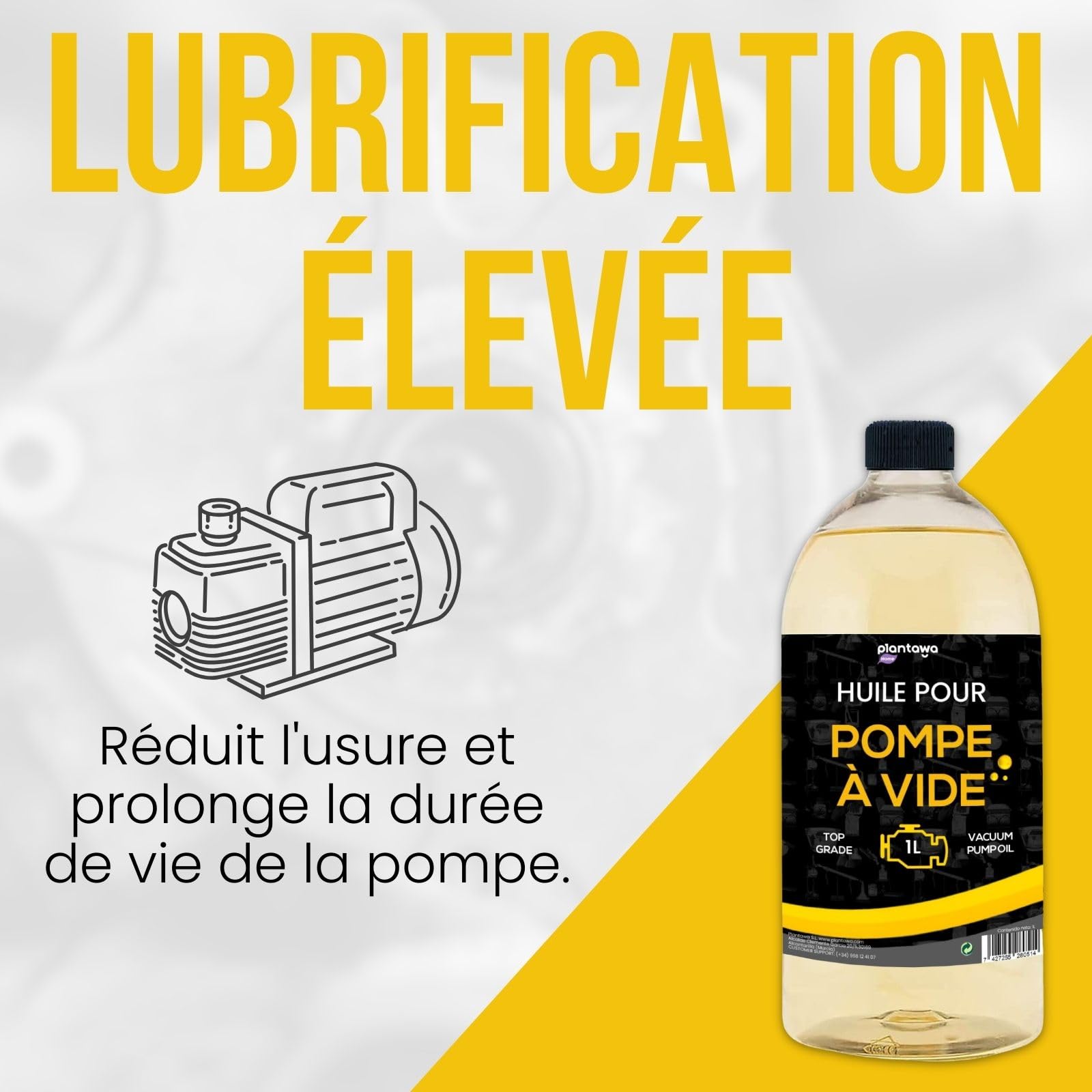 Huile pour pompe à vide,Machine à vide à huile,Universal Valable pour toutes les pompes,1000ml,Air conditionné,Huile spéciale Pompe à vide,Pompes rotatives Palettes,Pompes à bille,Lobes