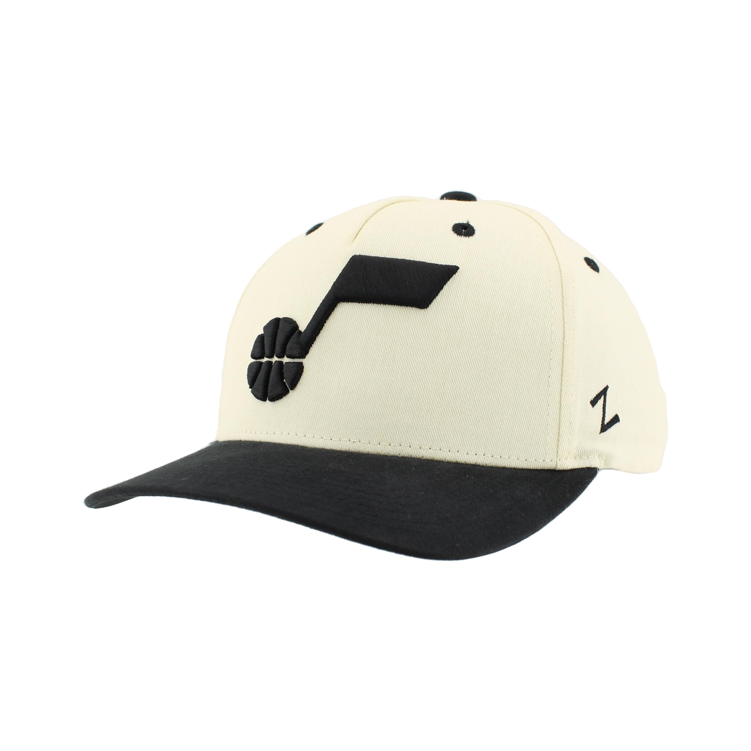 ZHATS Unisex's NBA Officially Licensed Adjustable Snapback Hat Marquee Ivory, One Size