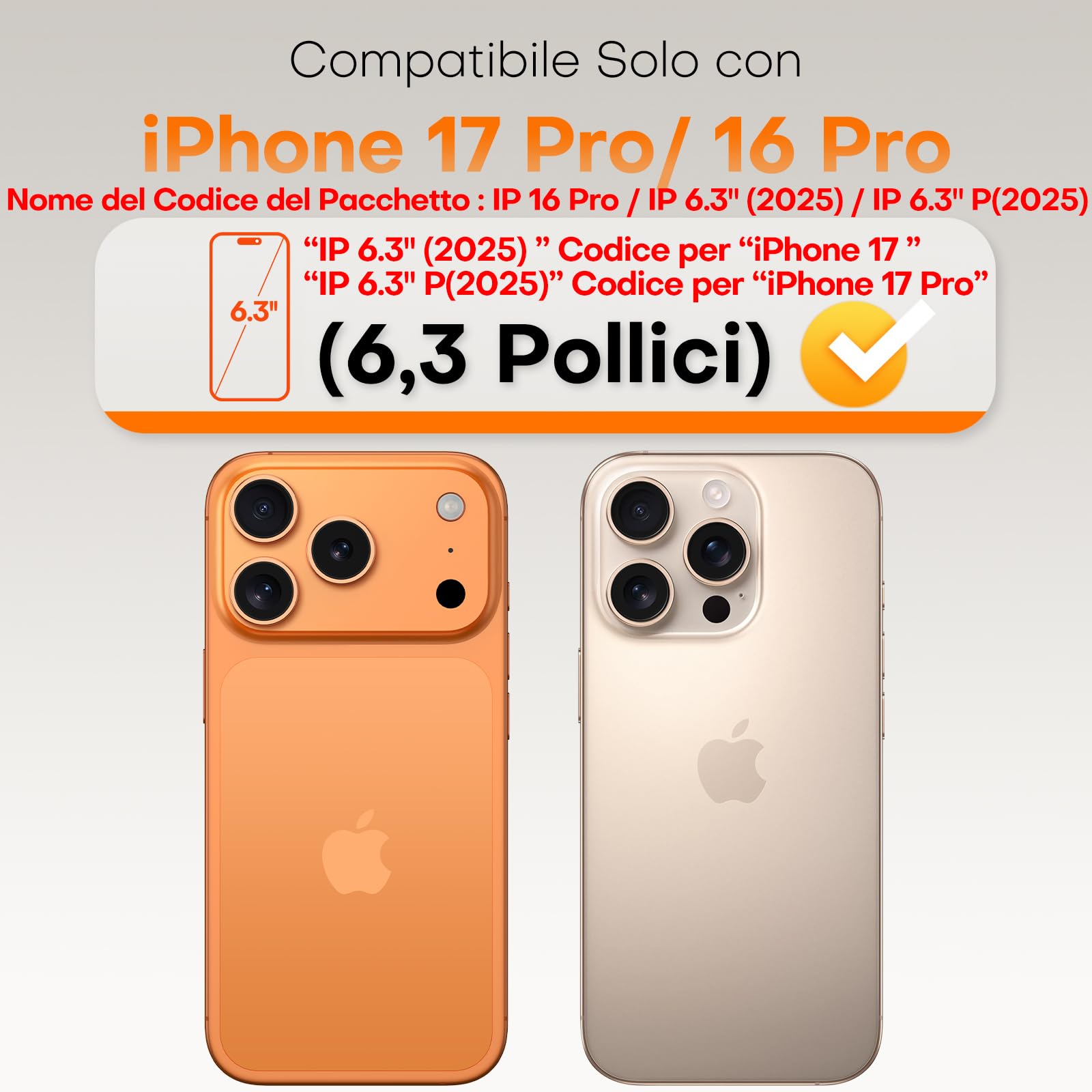 TOCOL Pellicola Vetro Temperato per iPhone 17 Pro/iPhone 16 Pro, Rimozione Automatica Della Polvere, Senza Bolle, Durezza 9H, Copertura Completa, Compatibile con Custodie, 2 Pezzi