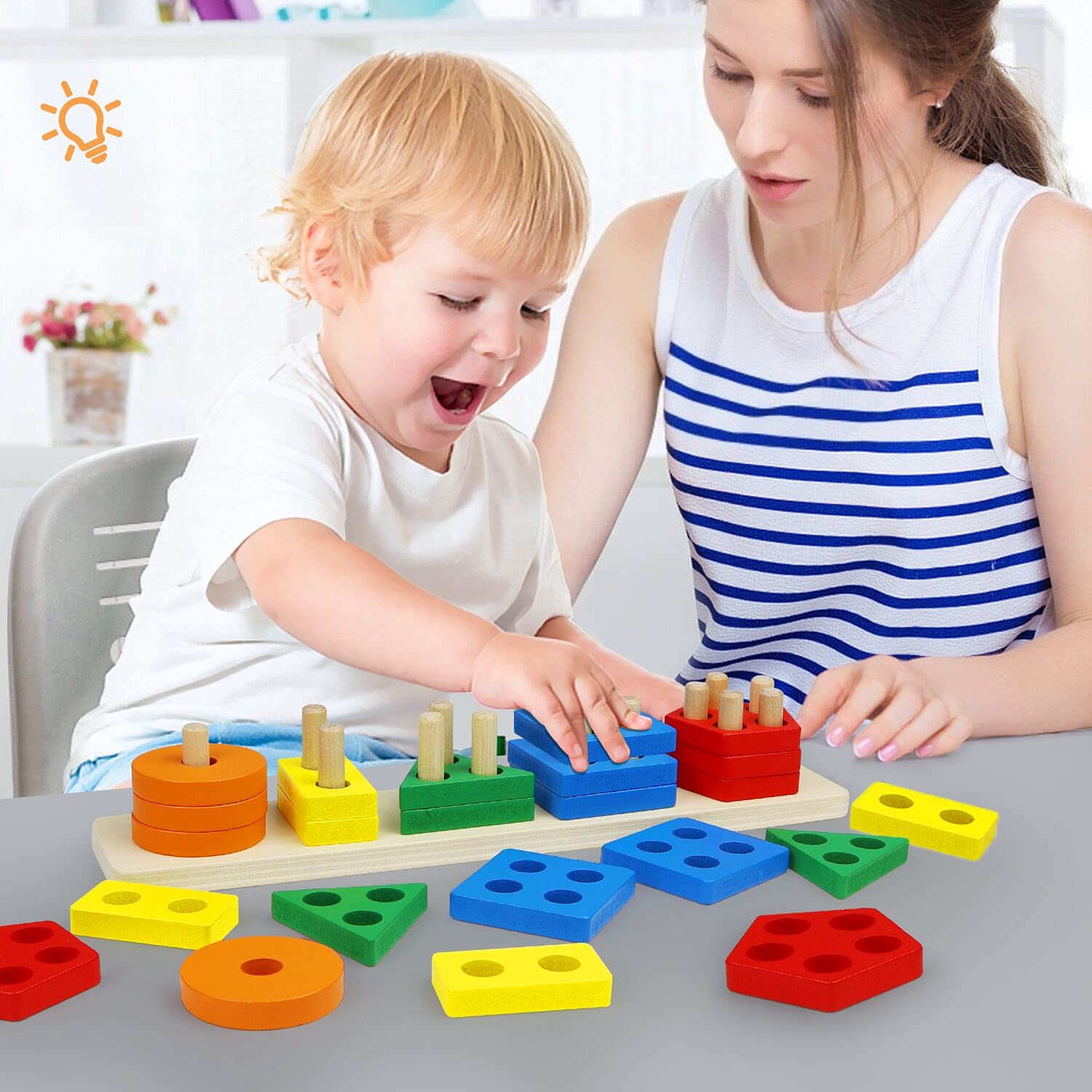 Buy Montessori Toys for 2 to 3YearOld Boys Girls Toddlers, Wooden