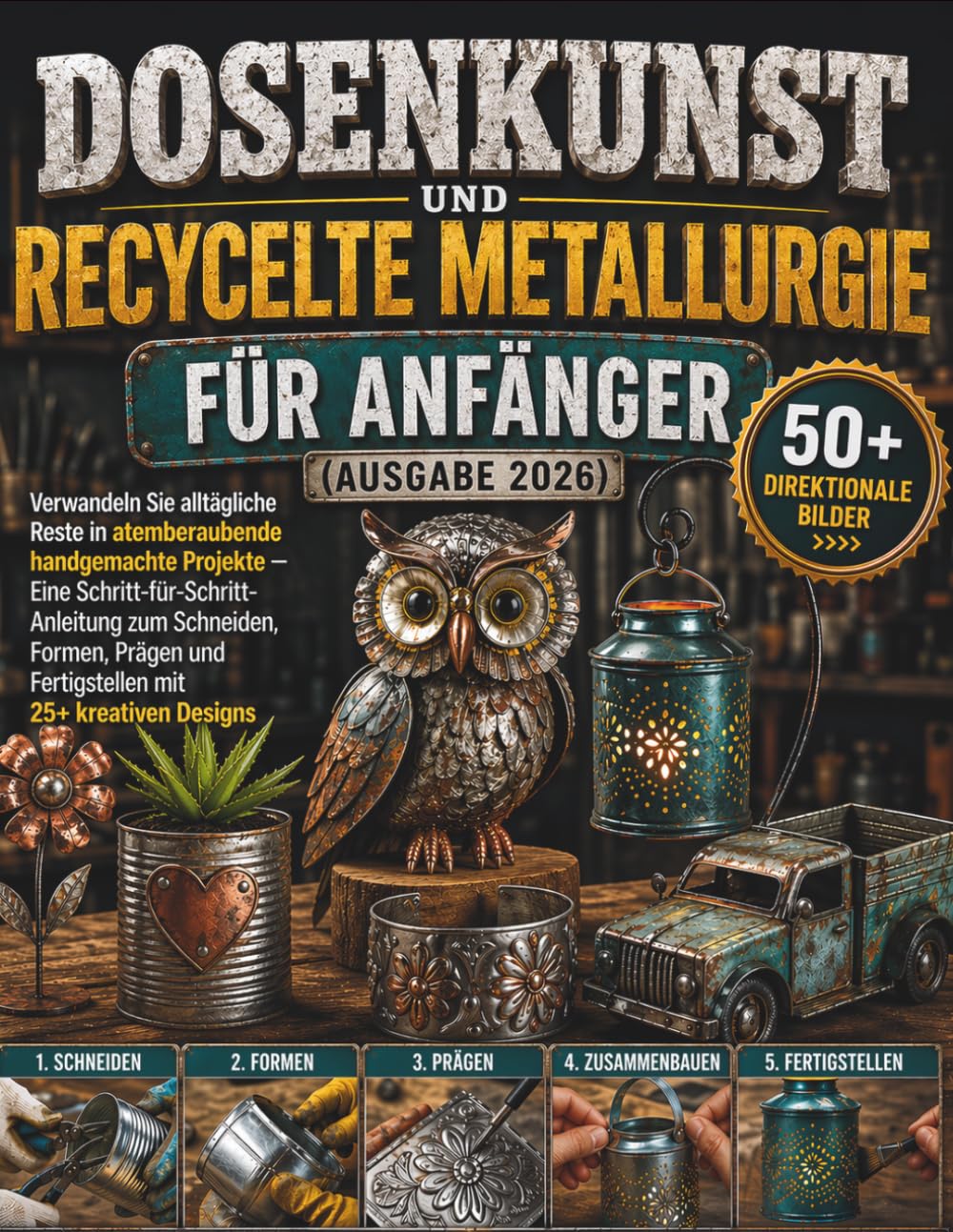 Dosenkunst und recycelte Metallurgie für Anfänger (Ausgabe 2026): Verwandeln Sie alltägliche Reste in atemberaubende handgemachte Projekte – Eine ... und Fertigstellen mit 25+ kreativen Designs
