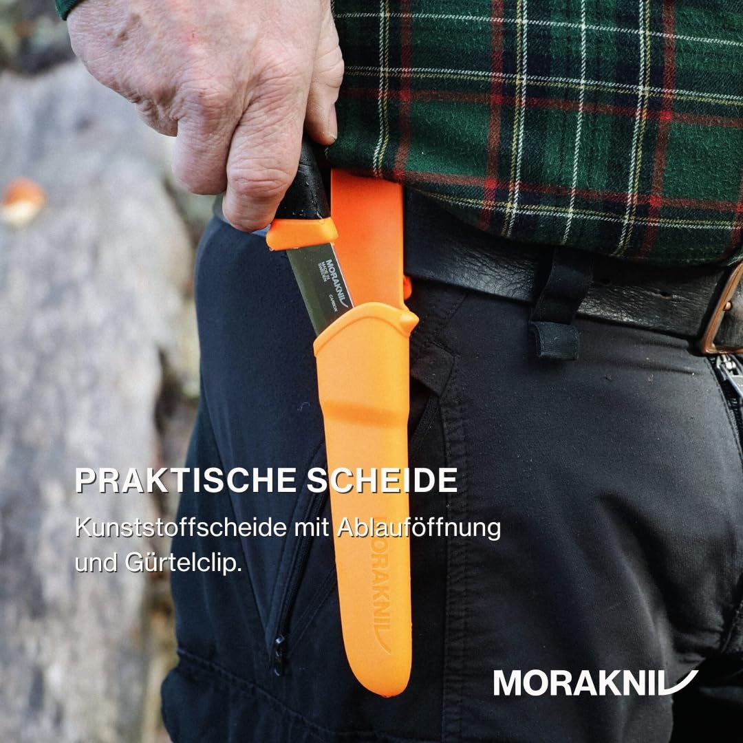 Morakniv Outdoor Messer mit Scheide - 2-Pack Grün/Orange - Mora Companion HeavyDuty C - 3,2 mm - Jagdmesser Feststehende Klinge aus Kohlenstoffstahl - Hergestellt in Schweden - Survival Messer