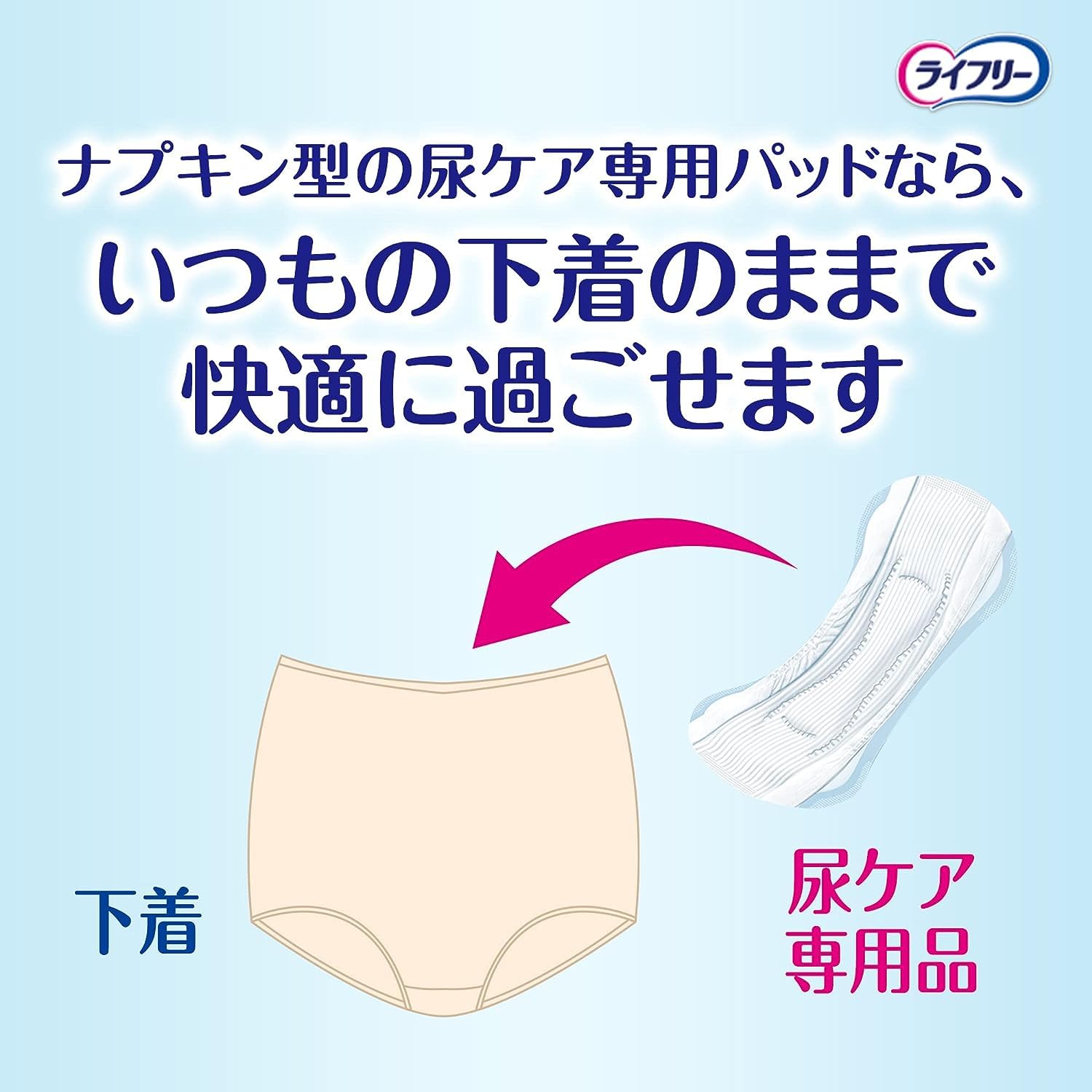 Amazon.co.jp: ライフリー さわやかパッド 270cc 特に多いときも長時間