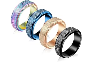 Anxiety Rings Fidget Rings for Women That Spin: Stress-Busting Jewels