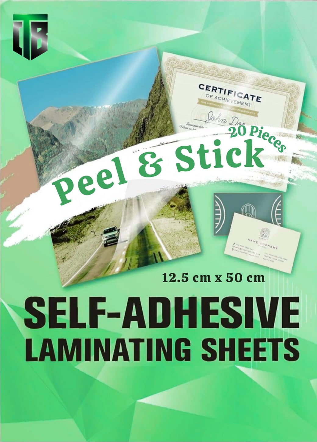 Self Adhesive Laminating Sheets 12.5cm x 50cm (20 Sheets, 80 Micron) | Peel & Stick Cold Lamination Sheet | Glossy PVC Film for Photos, Documents, Stickers | Self Adhesive Lamination Sheet by Tubba-image-28
