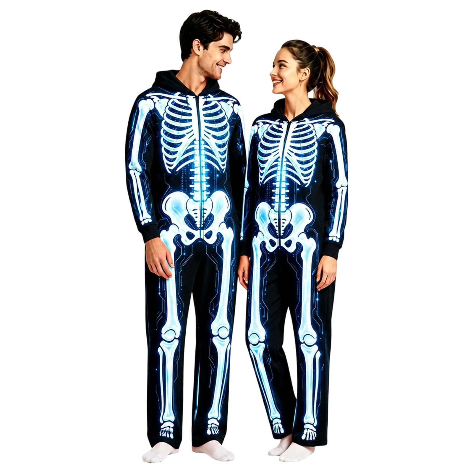 Halloween Kostüm Damen Große Größen Onesie Herren Werwolf Halloween-Kostüm Warm Ganzkörper Pyjama Lustig Jumpsuit Lustige Kostüme Kigurumi Witzige Für Erwachsene Karneval Lustiges Faschingskostüme