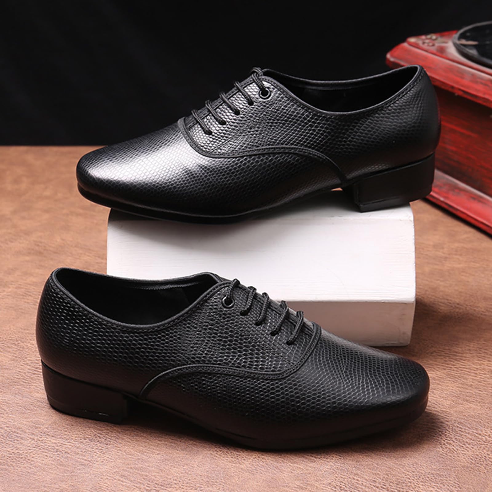 Scarpe Allenamento Salsa Tango Uomo,Uomini Ballroom Sneakers,Scarpe Ballo Uomo Salsa,Antiscivolo E Durevole,Adatto per Quickstep,Latino,Tango,Valzer,Foxtrot,Rumba