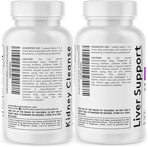 Miniatura 9 de Apoyo para la desintoxicación hepática y renal | Elimina los residuos metabólicos residuales en exceso de agua para limpiar la reparación y mantener