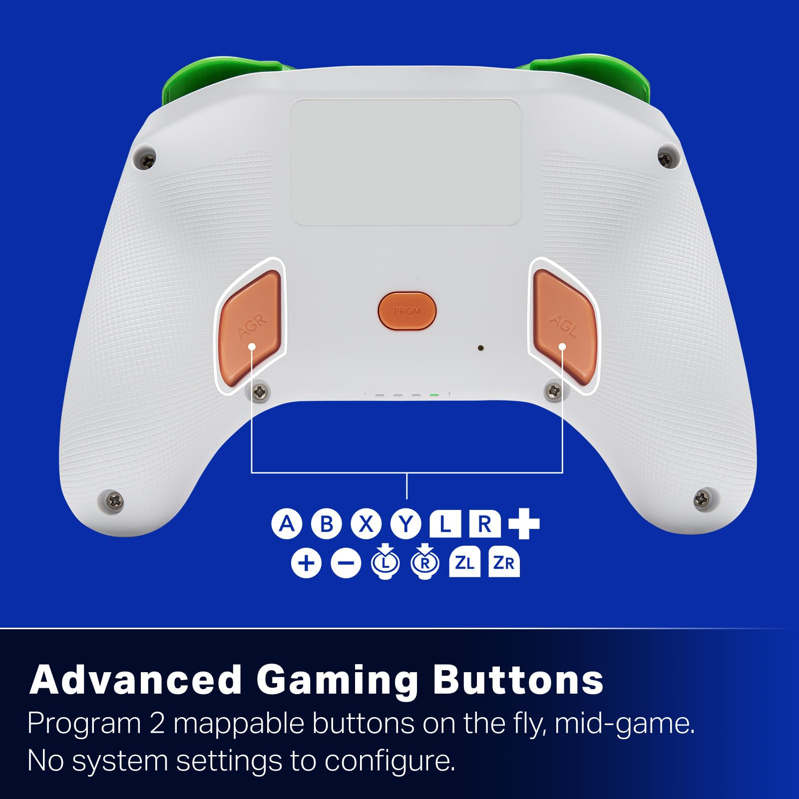 Bezprzewodowy kontroler PowerA Advantage do Nintendo Switch 2 - Mario i Yoshi, oficjalna licencja, efekty Halla, mapowalne przyciski, kontroler Pro, przycisk C, wbudowane sterowanie ruchem