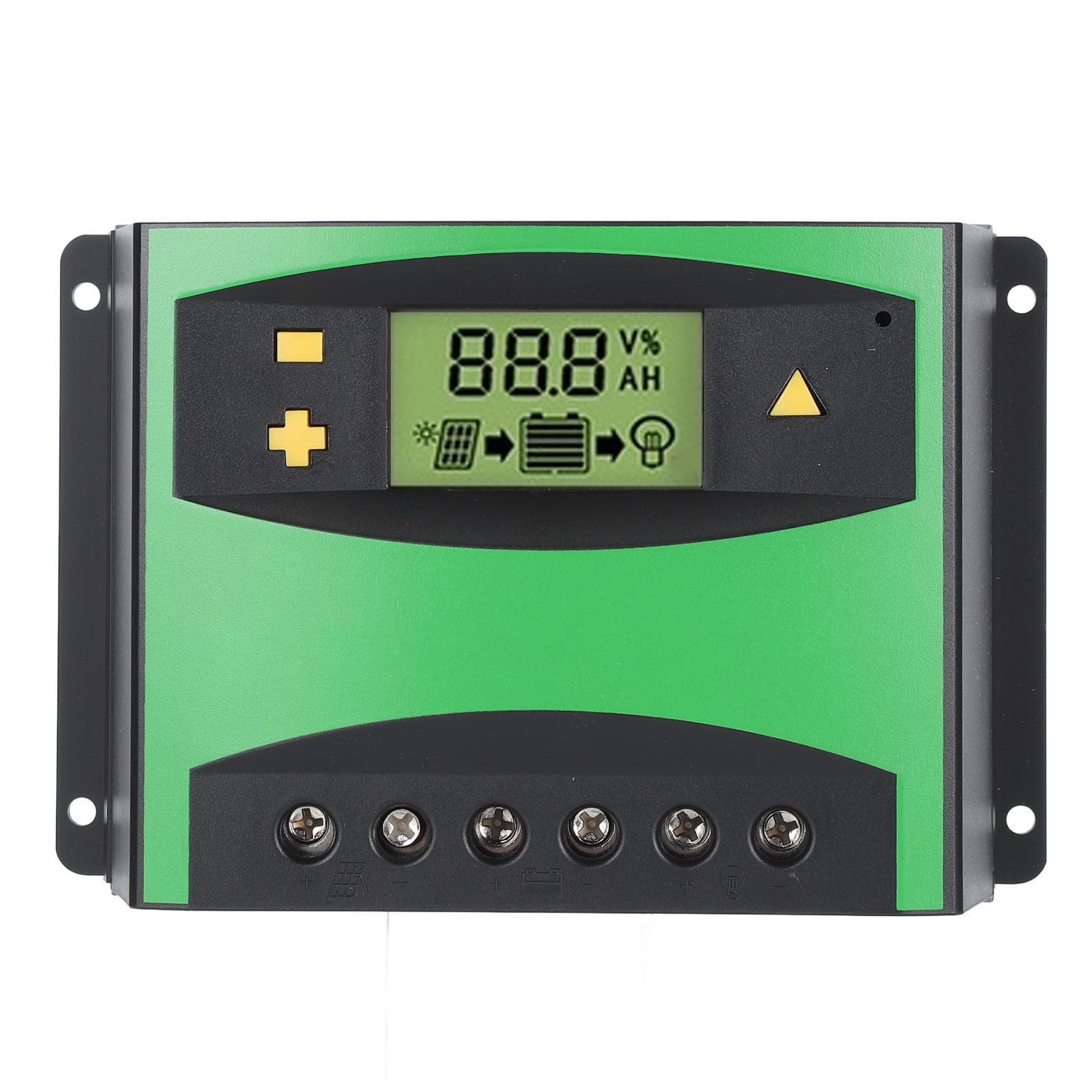 Regulador de Batería Automático, DM6024 60A 12V 24V Controlador de Panel Solar PWM para Vigilancia Inteligente de Carreteras