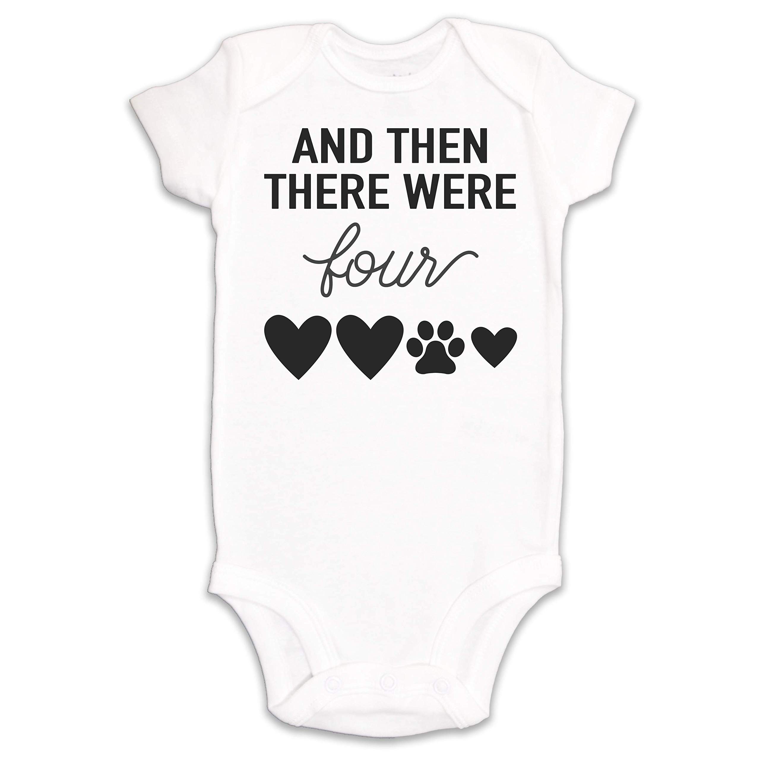Kate & Meri And Then There Were Four (Dog) Onesie/Bodysuit Baby Romper (0-3M)