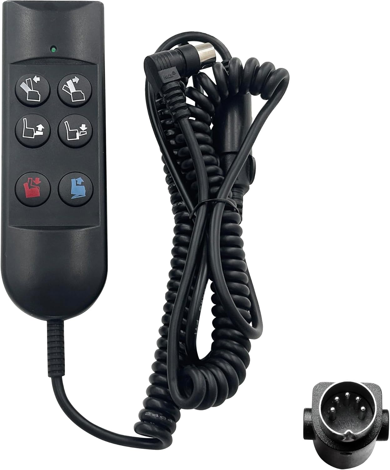 Lift Chair Power Recliner 6 Button 5 Pin Hand Control Remote Replacing ZK756HCL Replacement