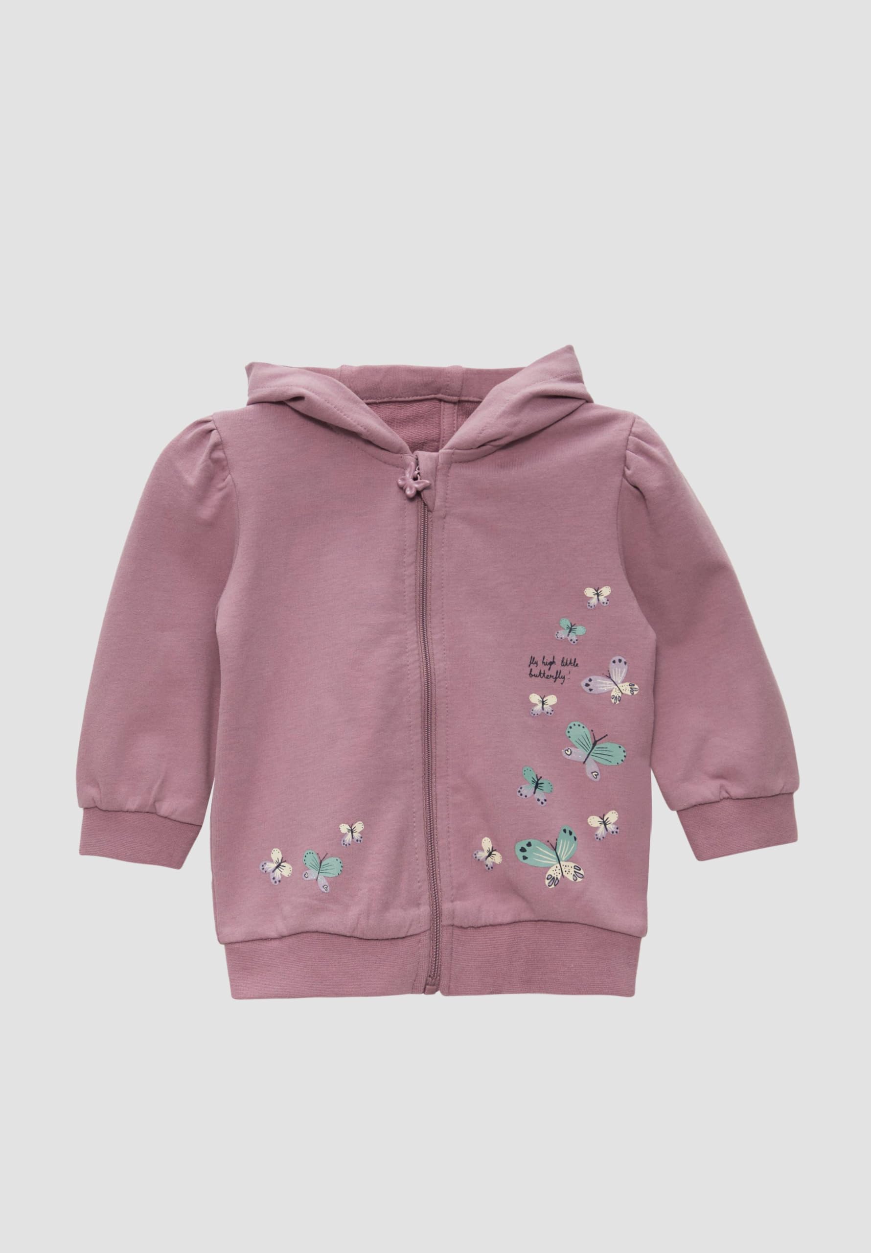 s.Oliver Unisex Baby 2149901 Sweatjacke mit Glitzerprint