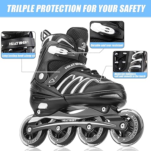 Miniatura 5 de Patines en línea ajustables para mujeres y hombres, patines para adultos, mujeres y hombres con ruedas grandes, patines para mujer para jóvenes,