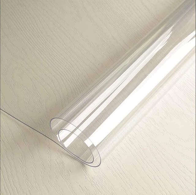 Toptablecloths Transparent PVC 1.5 mm Waterproof Oilproof Table Cover (23.5"x23.5" (60x60 cm))