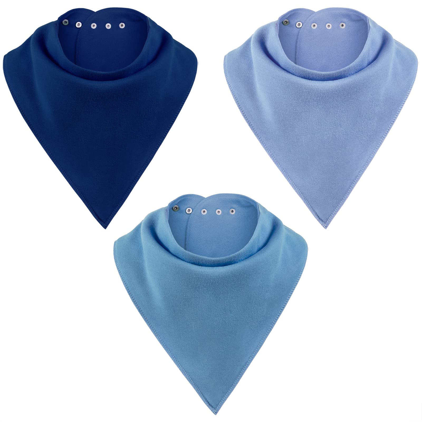 Adult Drool Bib for Special Needs, 3 Pk Soft Absorbent Large Bandana Bibs Set for Kids 4+, Men Women, Teens & Adults