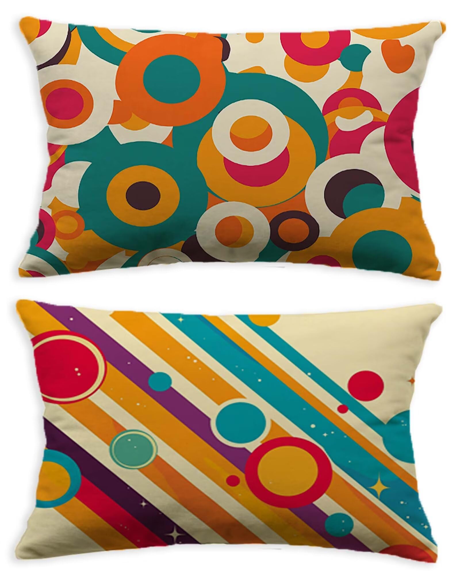Coussin moderne 60x90 lot de 2 housses en velours pour embellir le canape du salon