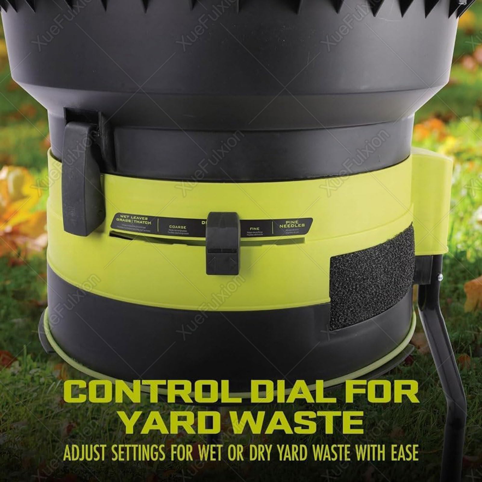 Trituradora De Compost Eléctrica De 2500 W,Trituradora De Hojas De Jardín Sin Aspas,con Ruedas,Herramientas De Limpieza para Jardín Sin Cable de alimentación 20mxpowercord