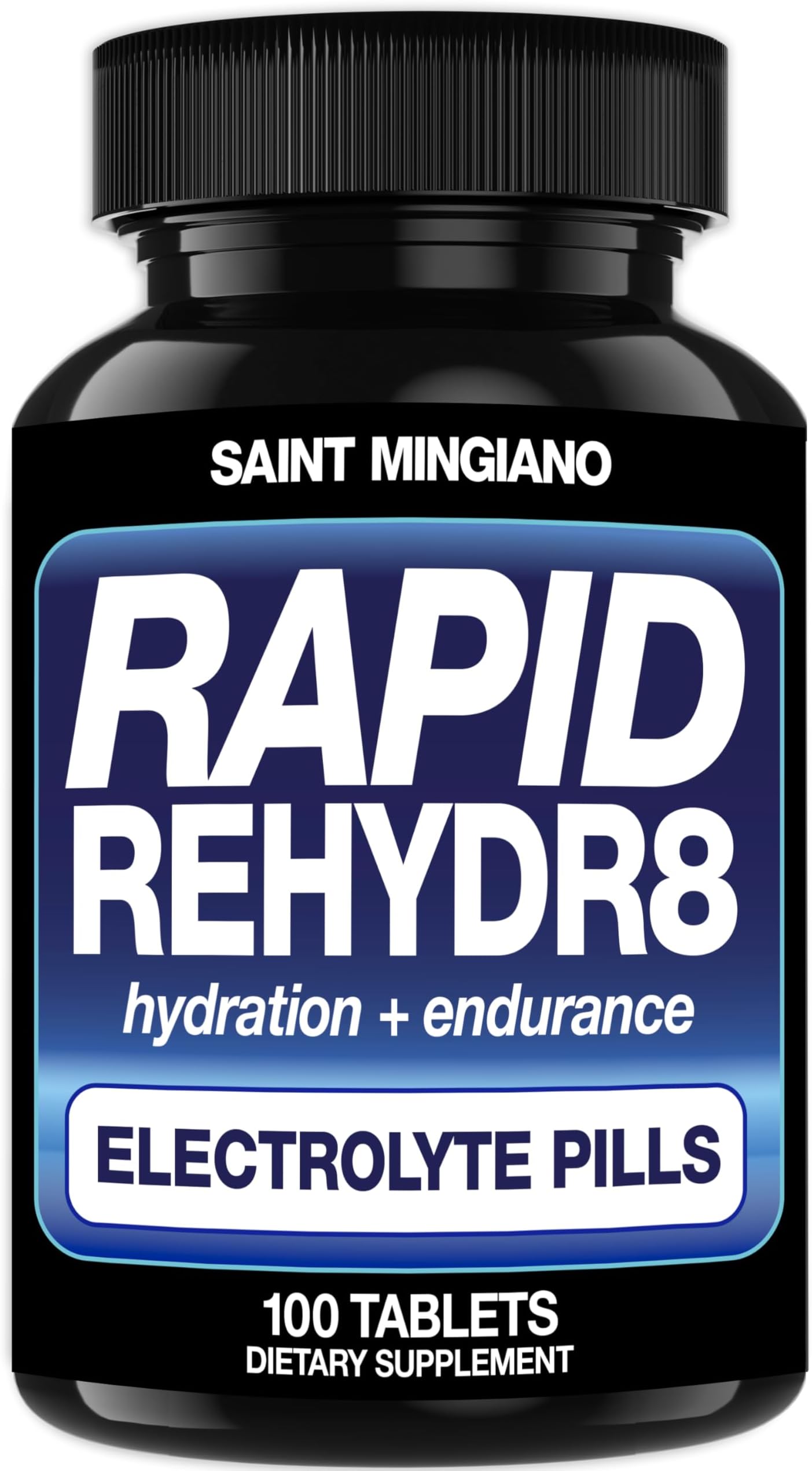 Rapid Rehydr8 Electrolyte Supplements 100 Capsules – Hydration Pills, Altitude Prevention Prevention, Cramping and Supports Muscle Endurance and Recovery - 100 Easy to Swallow