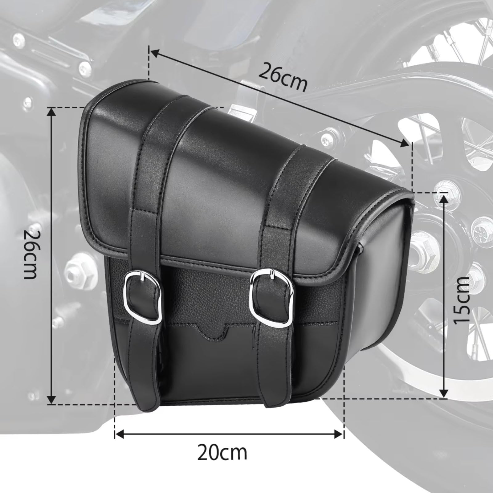 Motorradtasche Kompatibel Mit Softail Standard Für Dyna Low Rider Für Sport Für Glide Motorrad Satteltasche Seitentaschen Aufbewahrungstasche Seesack Universal