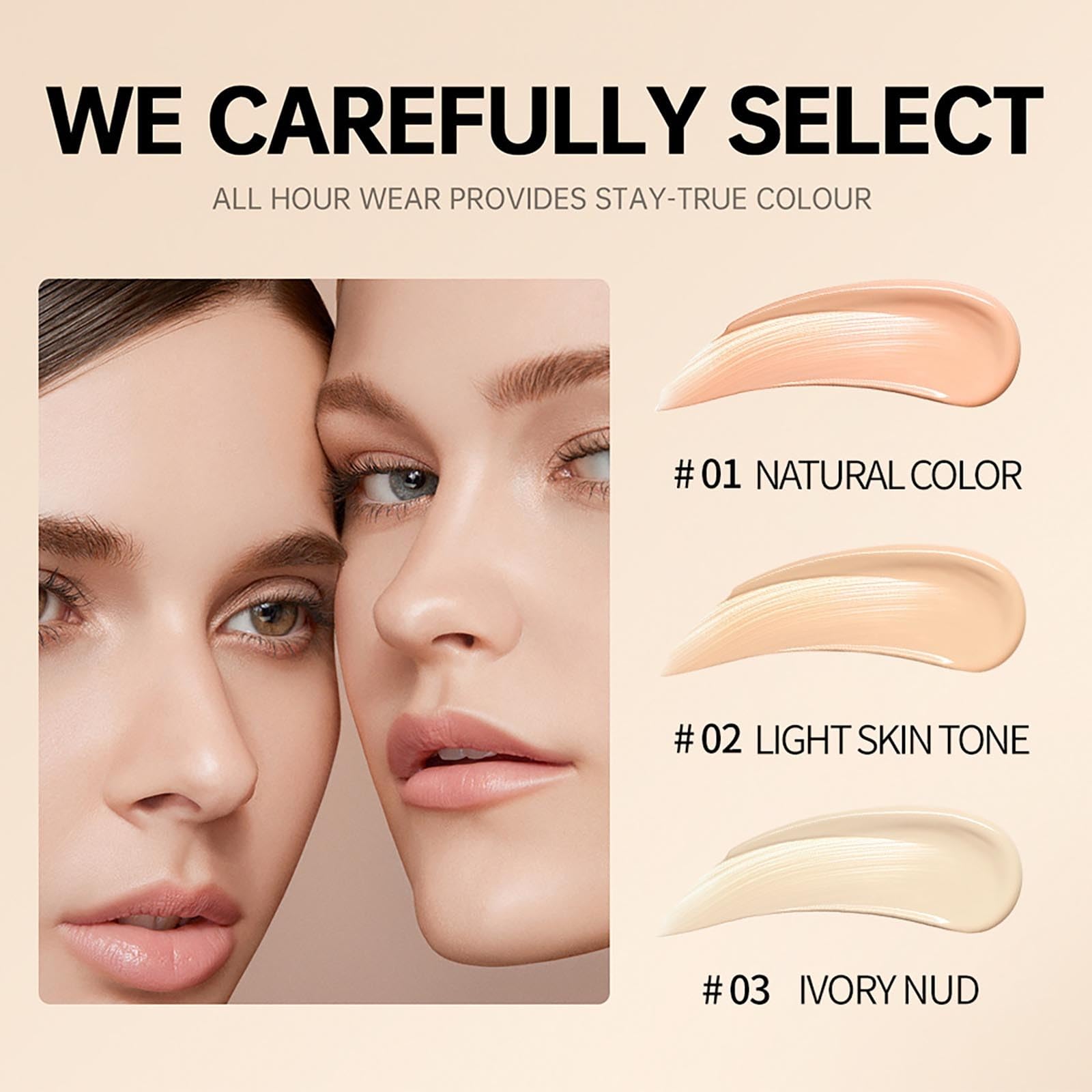 Julystar Foundation Make-up – Wasserfest, Langanhaltend Mit ölkontrollierendem Effekt