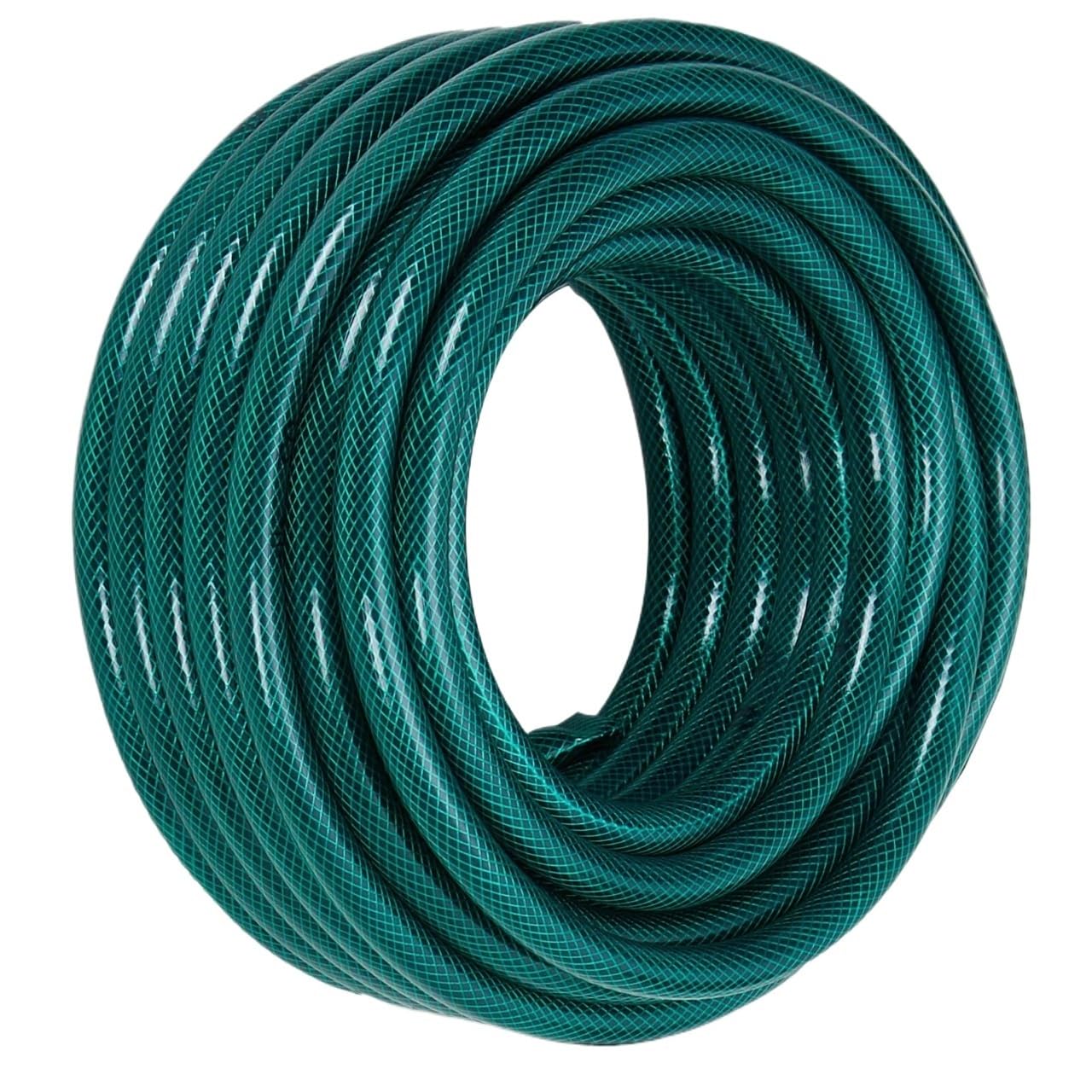 Manguera Jardín 15-50M, Manguera de Agua PVC Reforzado, Doble Capa, Resistente UV y Anti Algas para Jardín, Piscina, Spa(50 EU)