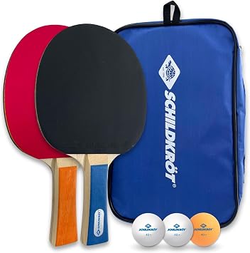Donic-Schildkr t Tischtennis-Set Hobby, f r 2 Spieler 2 Schl ger, 3 B lle, in Tragetasche, gute Freizeitqualit t, 788602