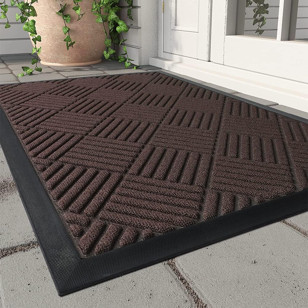 MontVooFront Door Mat Outdoor Indoor Entrance Doormat