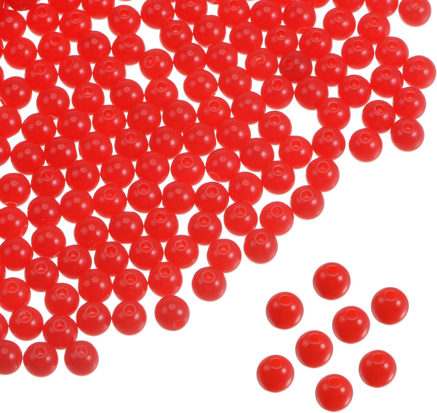 HARFINGTON 4200pcs Acrylic Round Beads 6mm Loose Bubble Craft Bead Assorted Candy Color for DIY Bracelet Earring Necklace Jewelry Making, Dark Blue