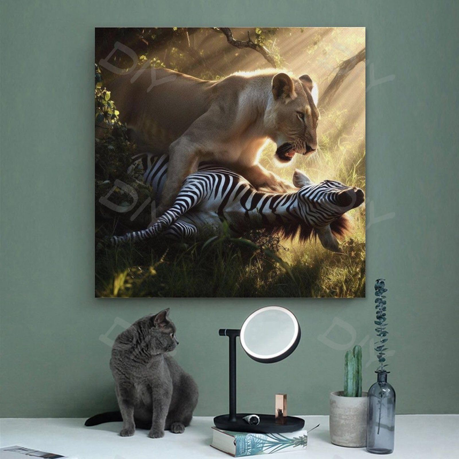 シマウマ アート ポスター(額) シマウマ アート ポスター(額)