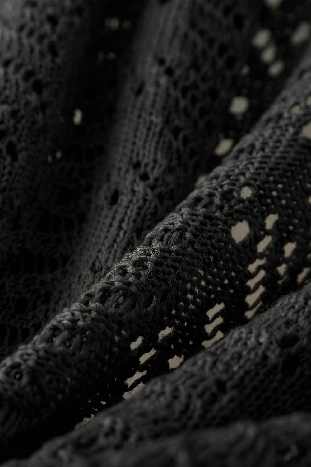 Arach&Cloz Women's Crochet Cover Up Linen Blend Open Front Beach Oversized Kimonos 2026 - Image 6