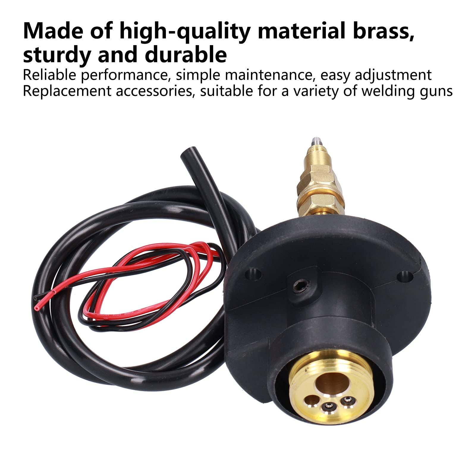 Enchufe de Panel de Soldadura MIG Adaptador de Conector Central Europeo de Latón Kit de Conversión de Repuesto para Pistolas de Soldadura
