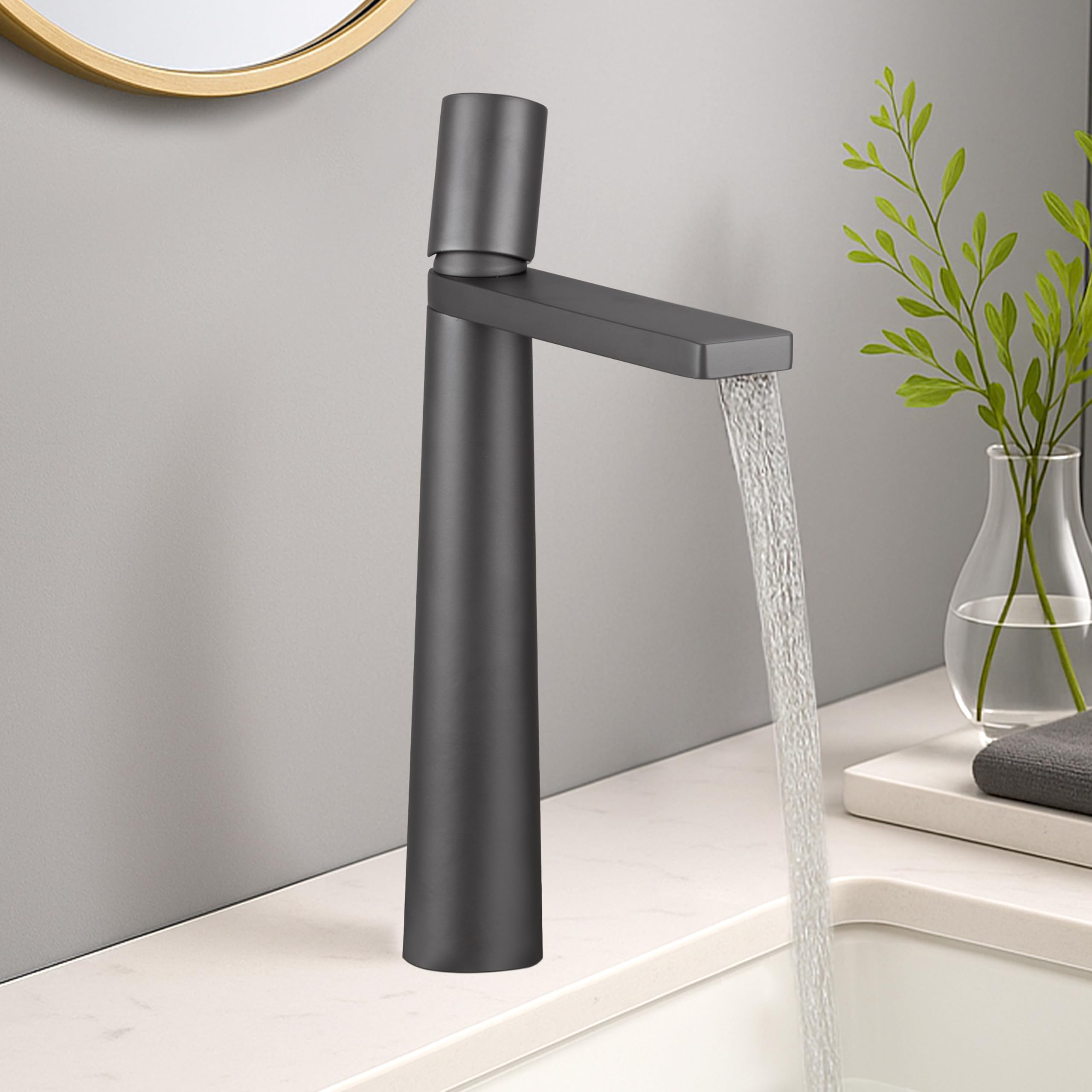 Plantex Pure Brass Basin Mixer/Pillar Tap for Wash Basin/Water Tap for Wash Basin/Tap for Wash Basin- (7880-Grey)-image-20