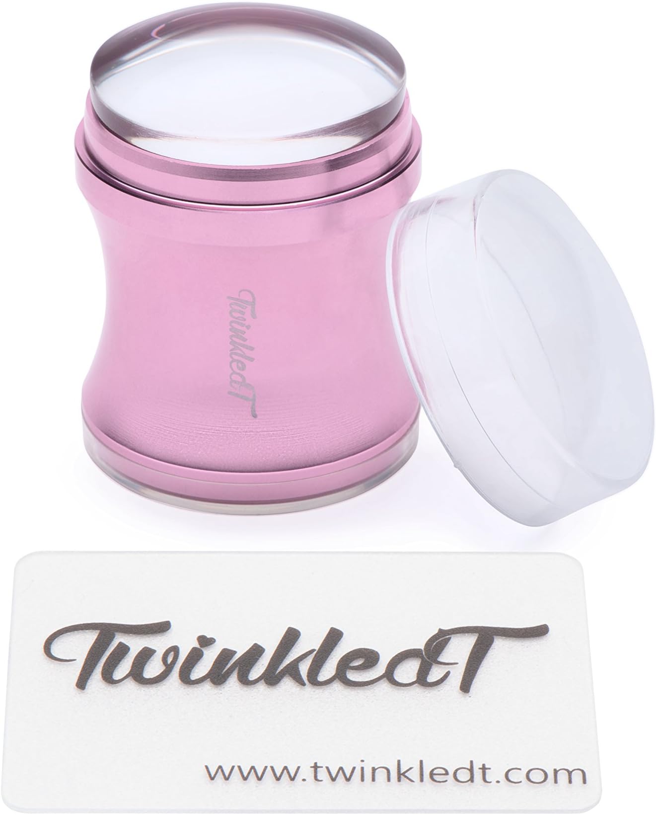 Pink Stainless Steel Clear Jelly Stamper and Scraper by Twinkled T